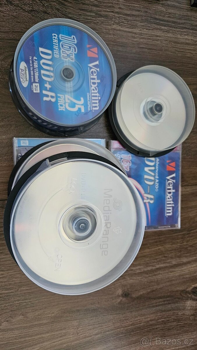 DVD-R, DVD+R cca 80ks