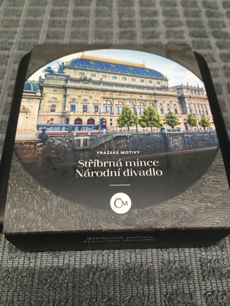 Národní divadlo proof 13 g stříbro/zlato
