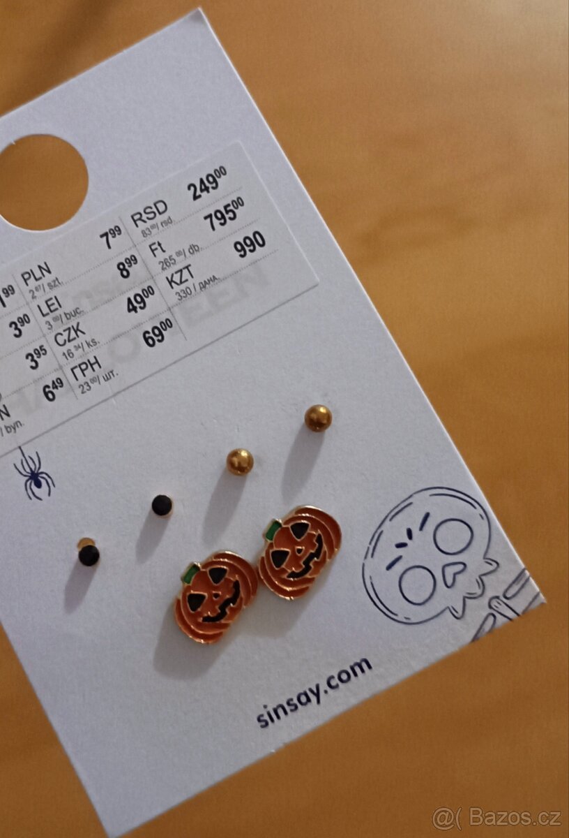 NOVÁ sada šperků šperky náušnice Helloween
