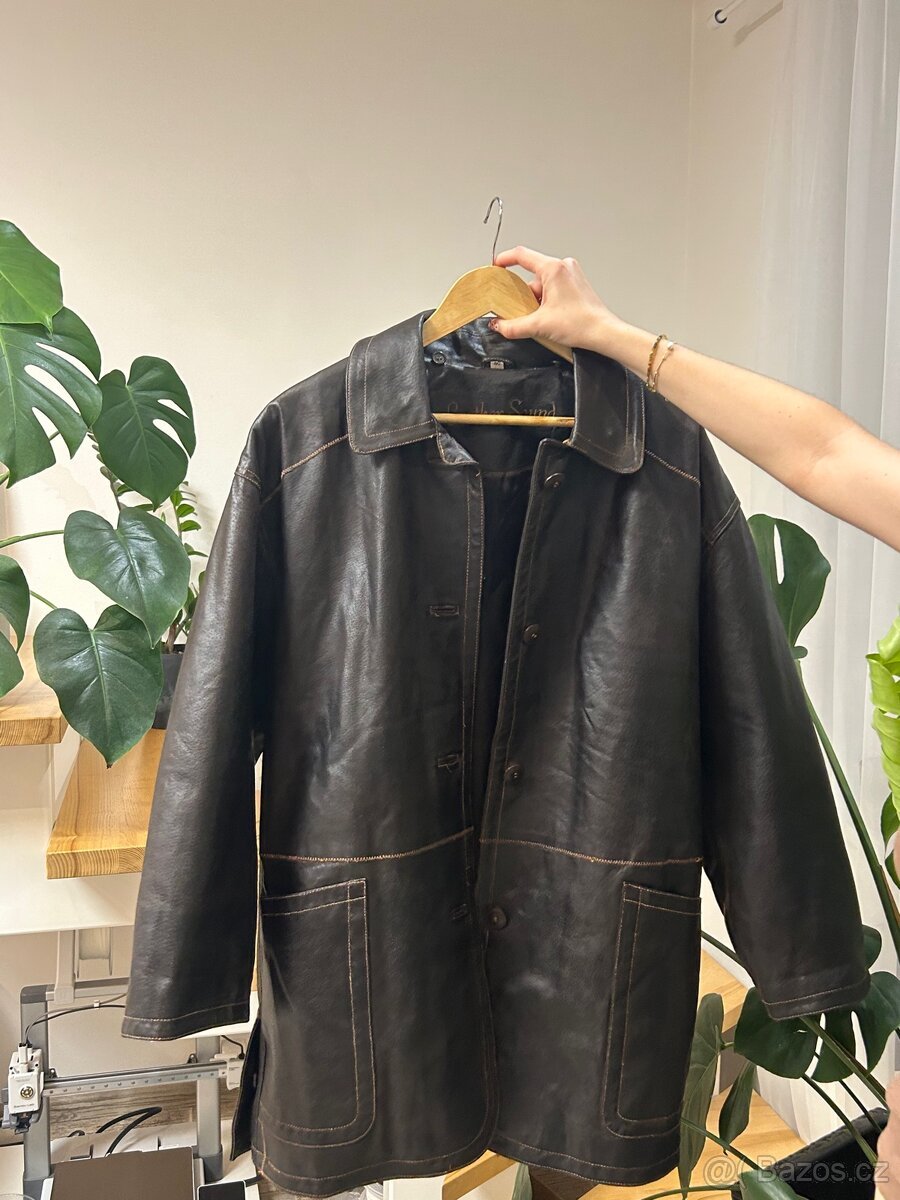 Men leather coat