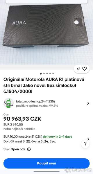Motorola Aura R1 originál