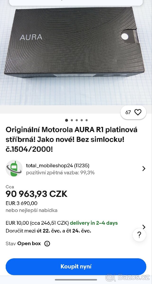 Motorola Aura R1 originál