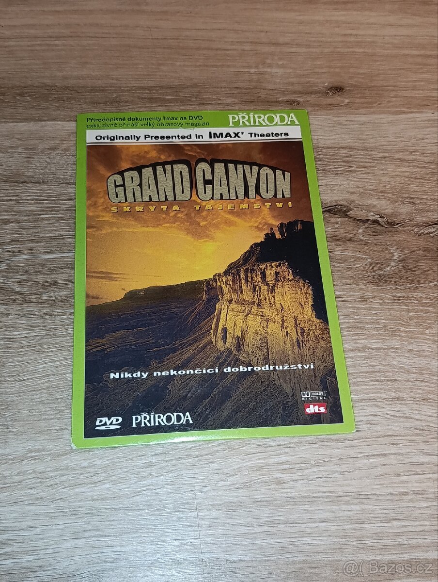 DVD s dokumentárním filmem Grand Canyon: Skrytá tajemství