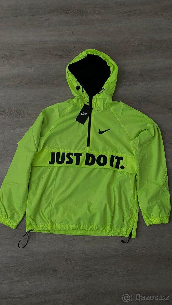 Pánská větrovka Nike Anorak "Just Do It" – Neonová – XL