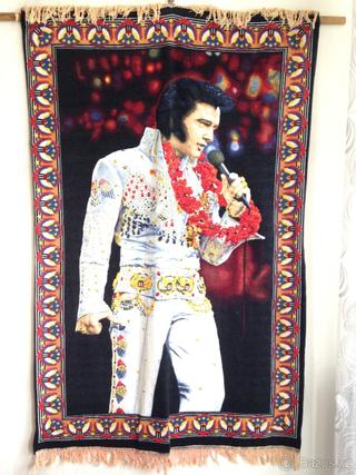 Elvis Presley historický koberec z USA - pro sběratele NOVÝ