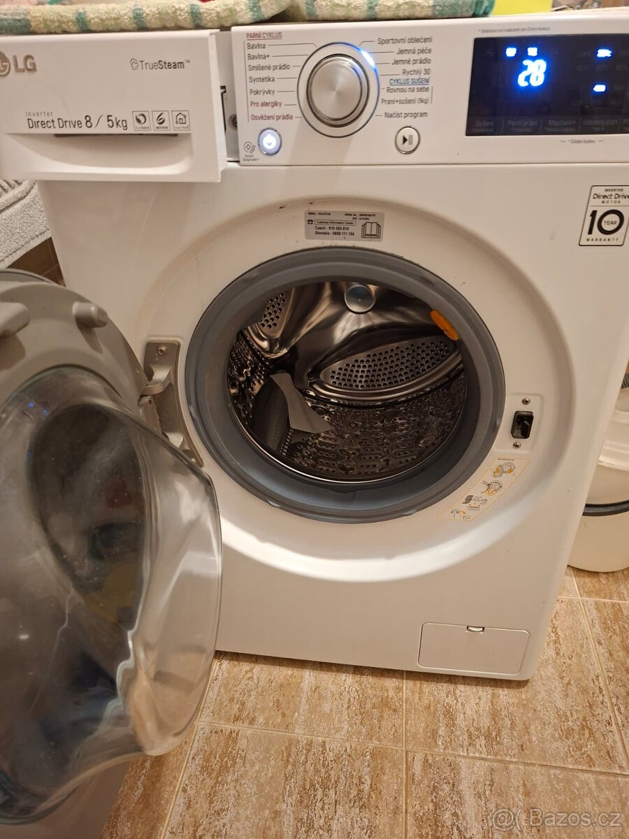 Pračka se sušičkou LG F84J7TH1W bílá 8/5kg