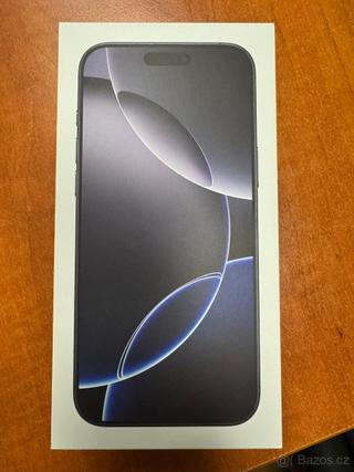 Iphone 16 Pro Max 256GB Black Titanum nový se zárukou