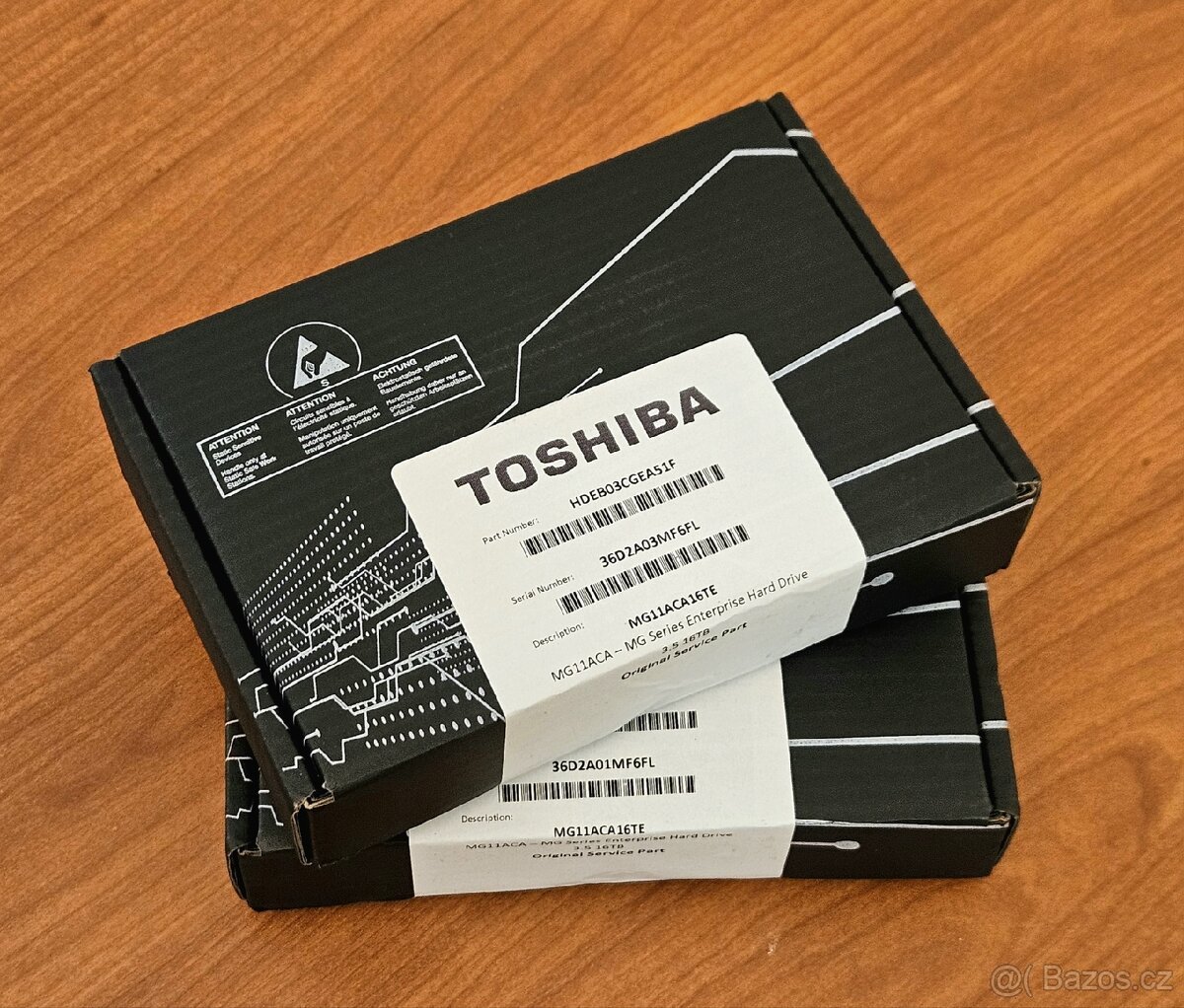 Nerozbalené 16TB disky Toshiba v záruce do 04/2031