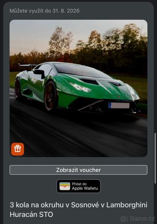 Voucher na jízdu v Lamborghini