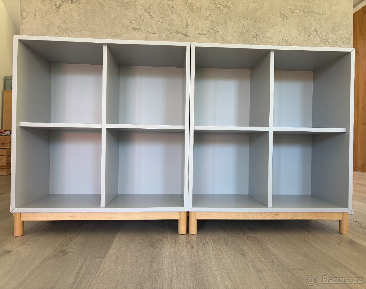 Ikea EKET - knihovna - sestava skříněk s podnožím šedá