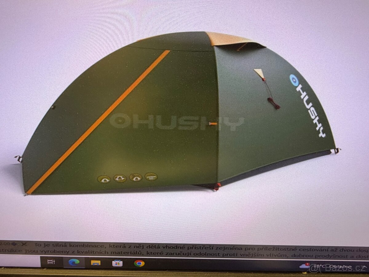 Nový stan Husky Bizam 2 Classic zelený