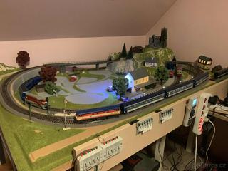 Modelové kolejiště HO 160x100