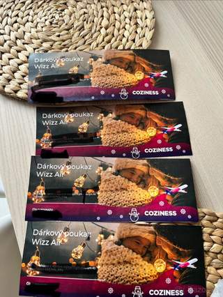 Prodám 4 vouchery od Wizzair