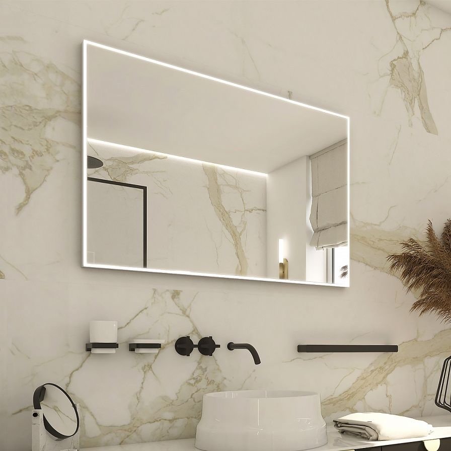 LED ZRCADLO 800x700 s ceoobvodovým svícením