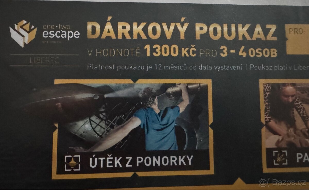 Dárkový poukaz Úniková hra v Liberci