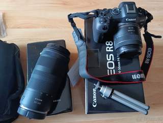 Zánovní set Canon EOS R8 + RF 24-50mm + RF 100-400mm