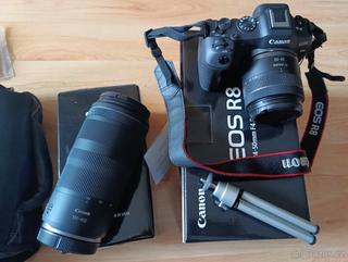 Zánovní set Canon EOS R8 + RF 24-50mm + RF 100-400mm
