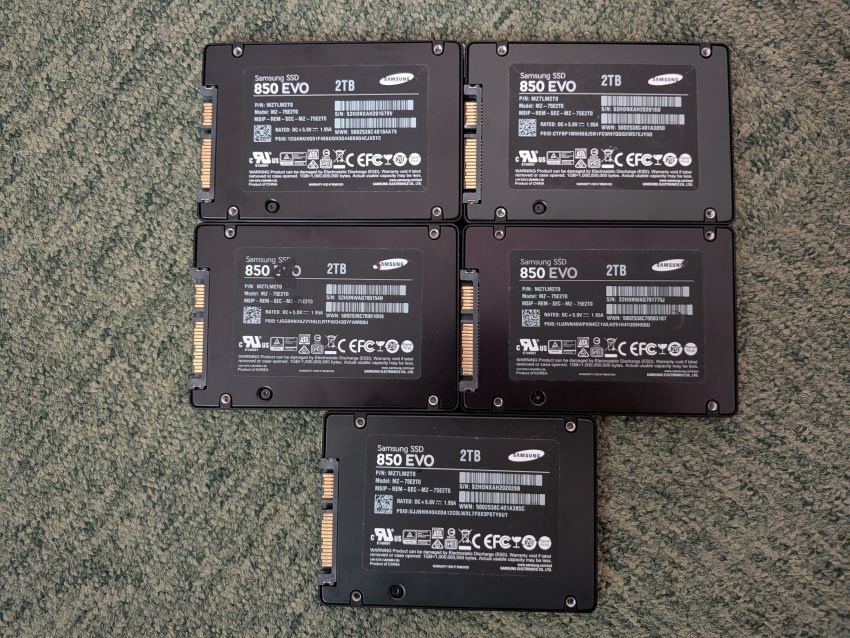 Samsung SSD 850 EVO 2TB 2.5" SSD (PN:MZ7LM2T0)