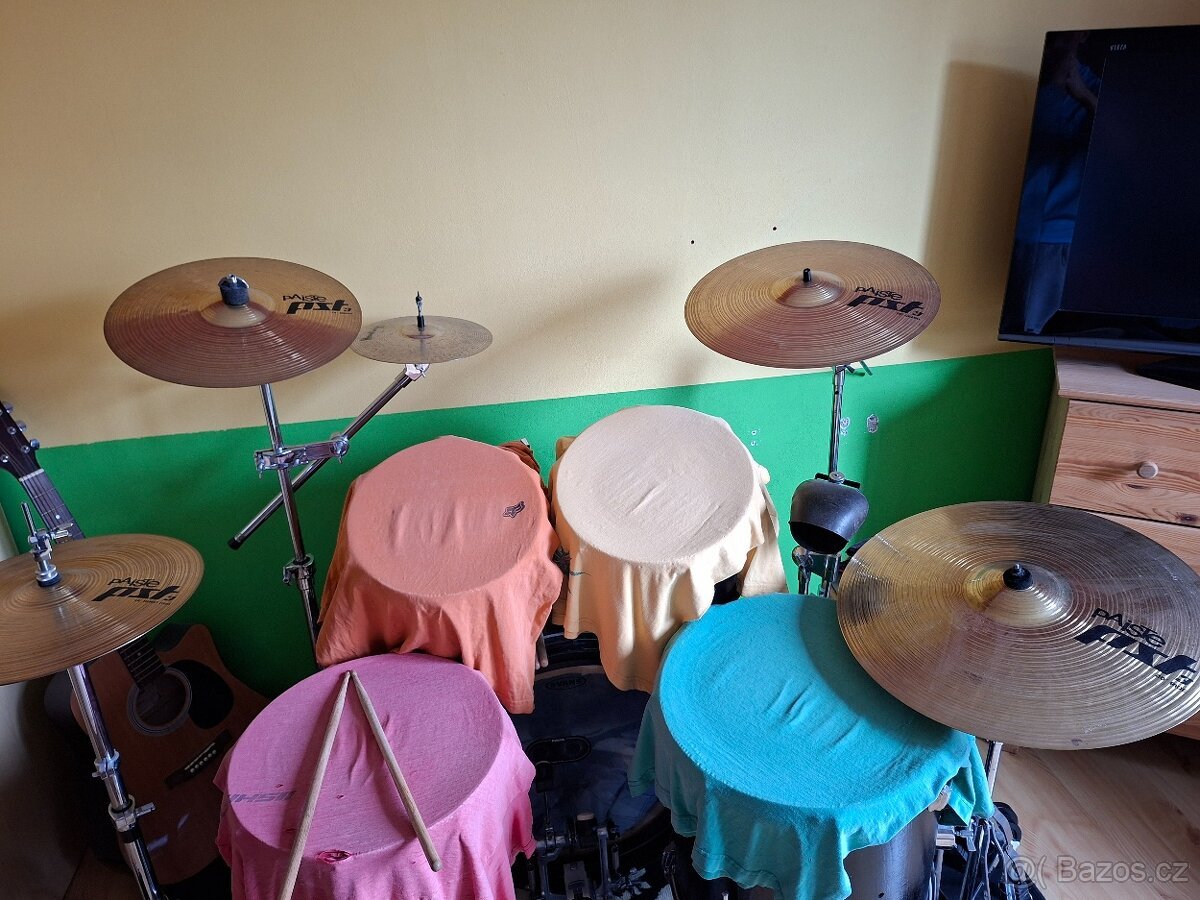 činely Paiste PST 3, ride a hihat