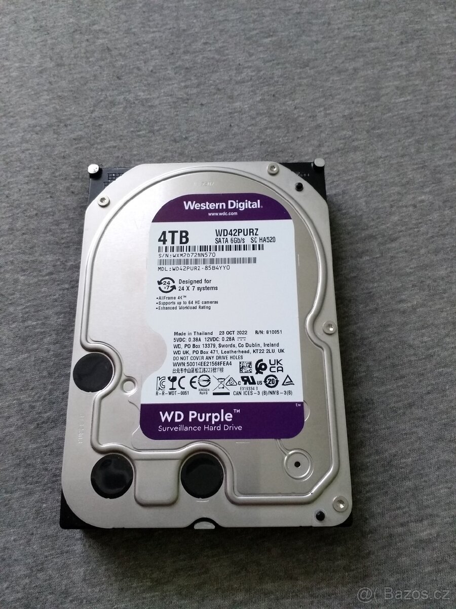 Western Digital Purple 3,5" 4TB