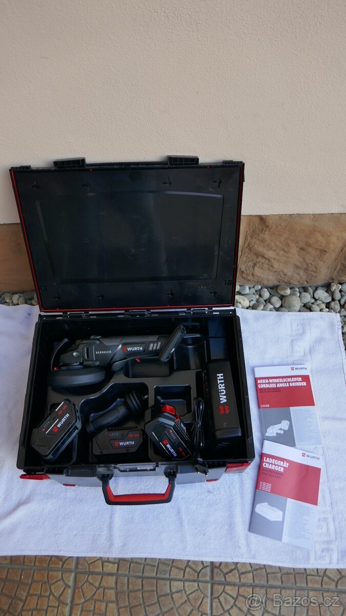 Würth Akumulátorová Úhlová bruska AWS 18-125 P COMPACT