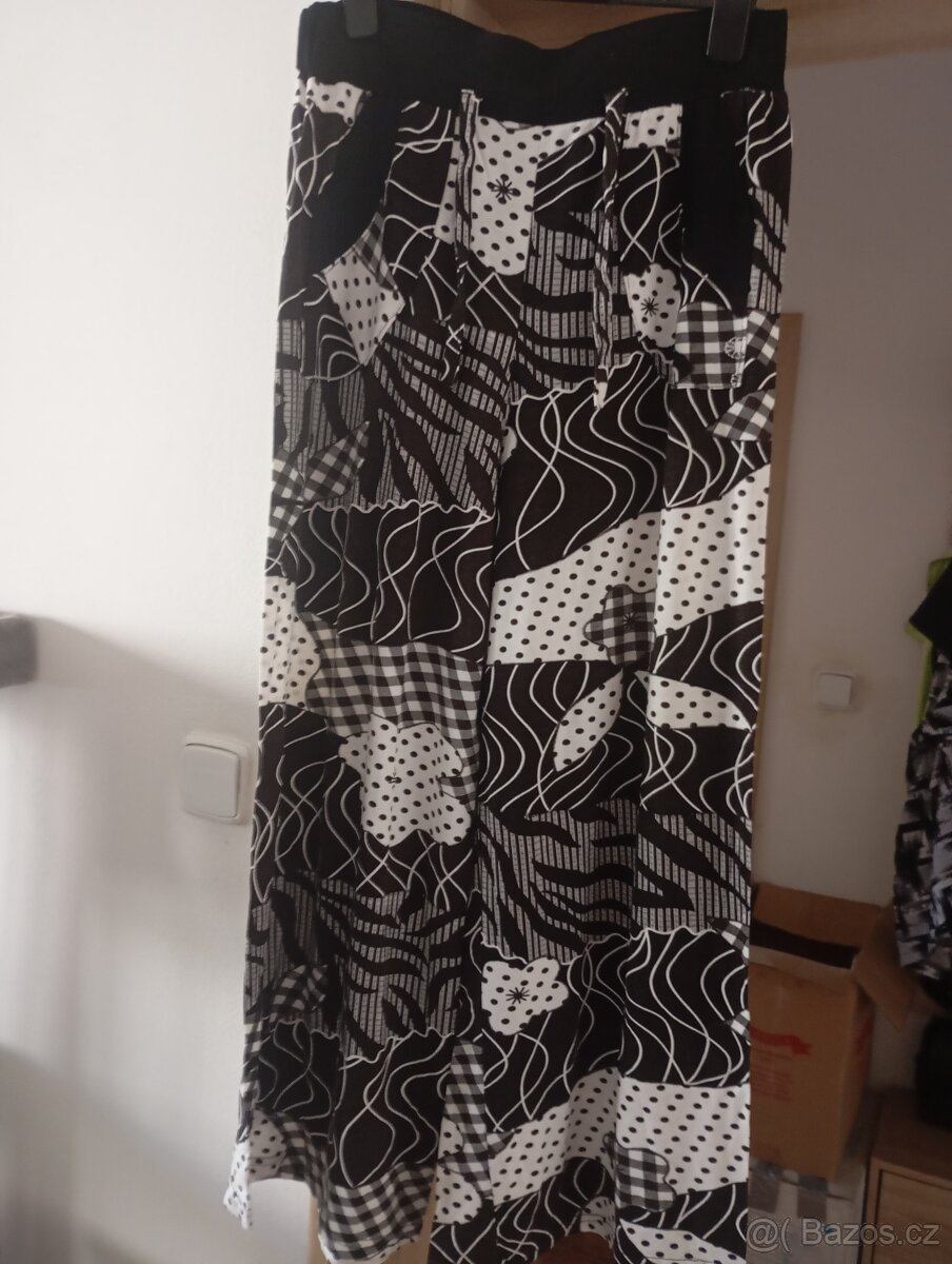 lehké široké kalhoty xl