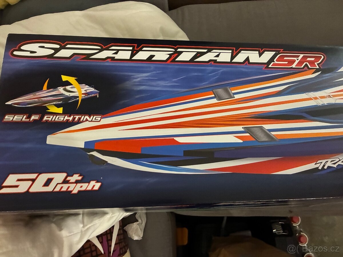 RC loď Traxxas Spartan SR oranžový