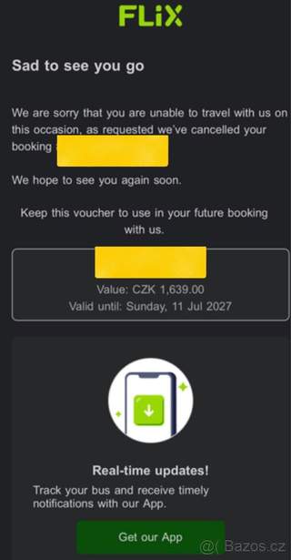 Flixbus Voucher 1639 Kč