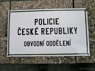 Smaltovaná cedule POLICIE ČR za 1.000 kč