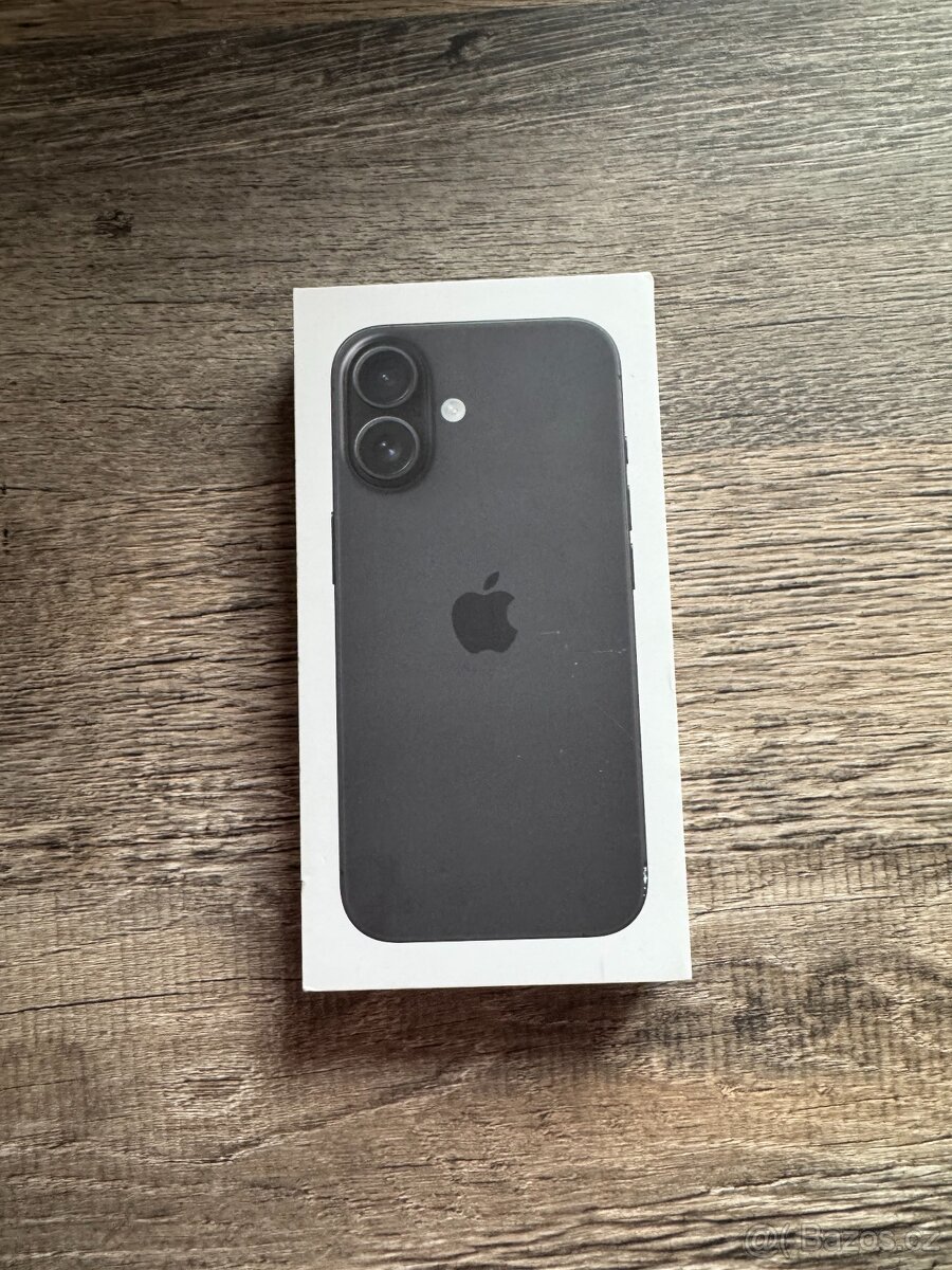Apple iPhone 16, 128GB, černý - nerozbaleno