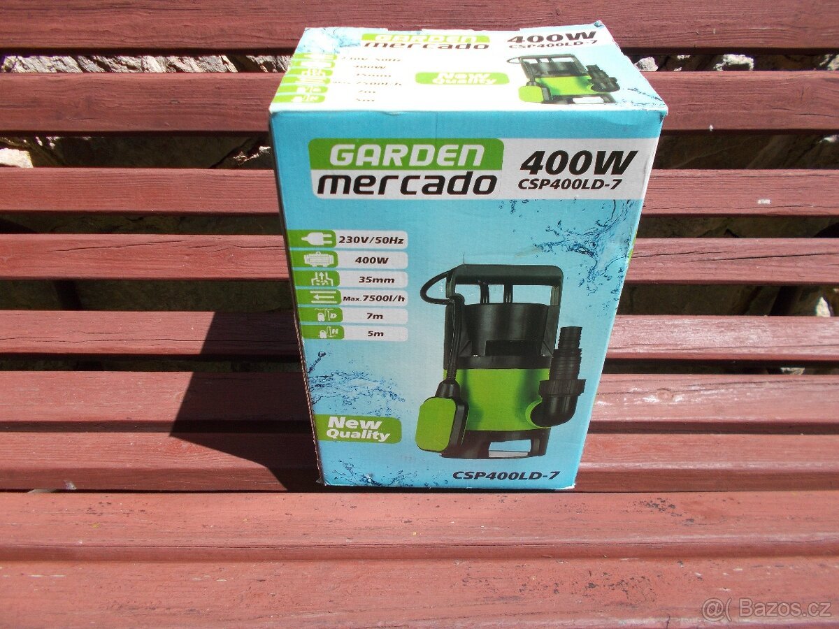 Ponorné čerpadlo Garden Mercado 400 W – 7 500 l/h