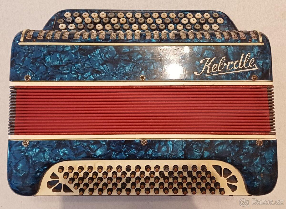 Akordeon, historická knoflíková harmonika KEBRDLE