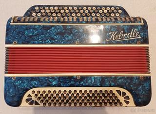 Akordeon, historická knoflíková harmonika KEBRDLE