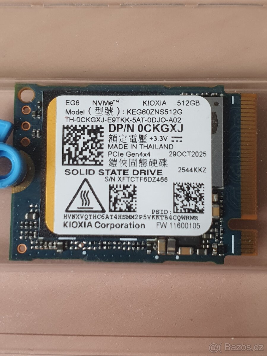 Kioxia EG6 512GB NVMe SSD