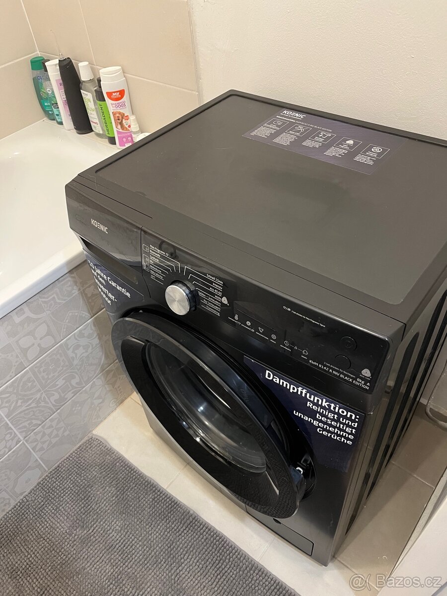 KOENIC KWM 8142 A INV BLACK EDITION – 8 kg | A | AquaStop