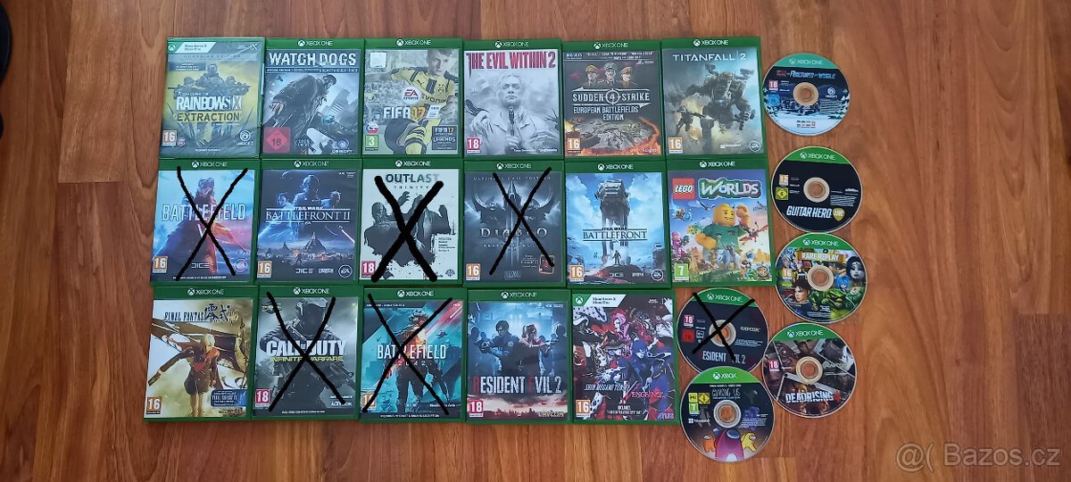 Prodám hry na XBOX one