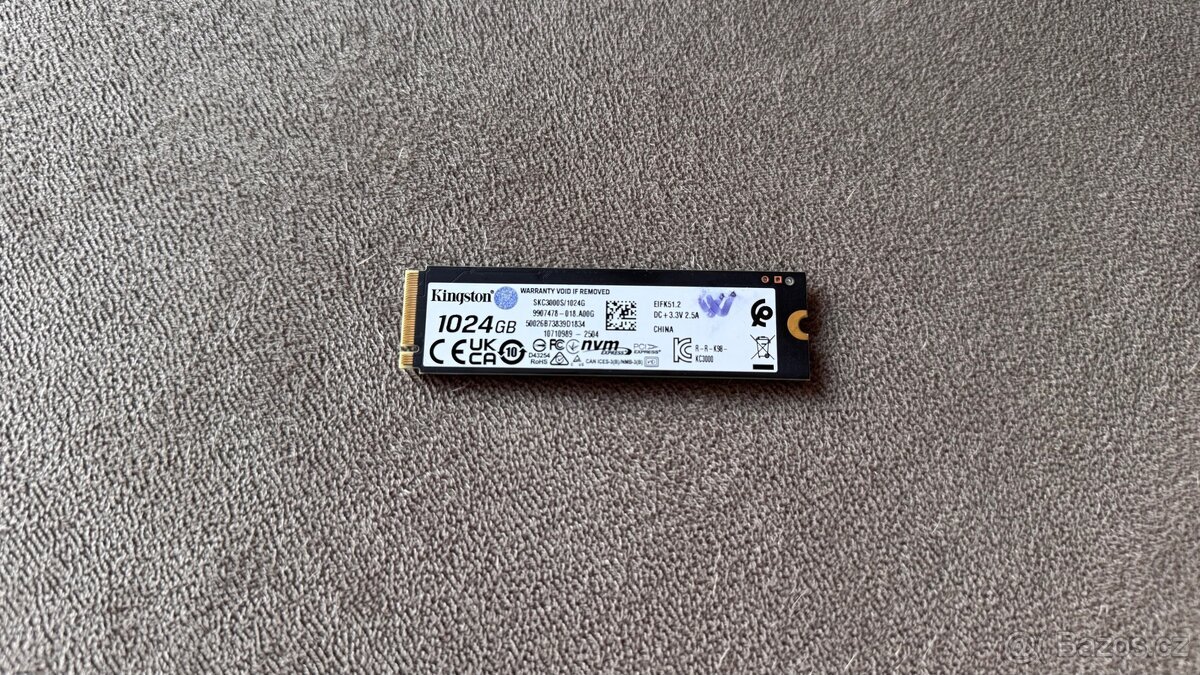 SSD Kingston KC3000 1TB – M.2 NVMe PCIe 4.0