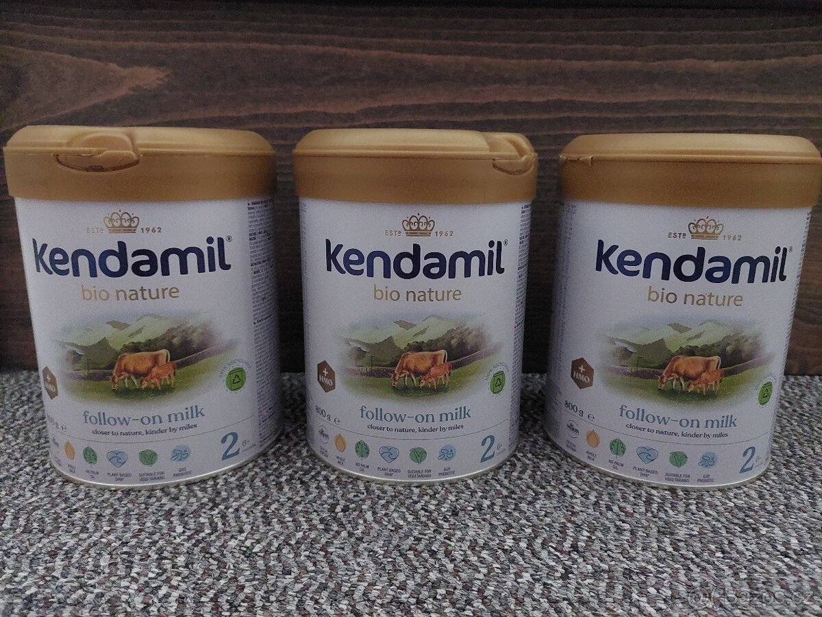 Kendamil BIO Nature 2 HMO+ 3x 800 g, cena 250 Kč/ks