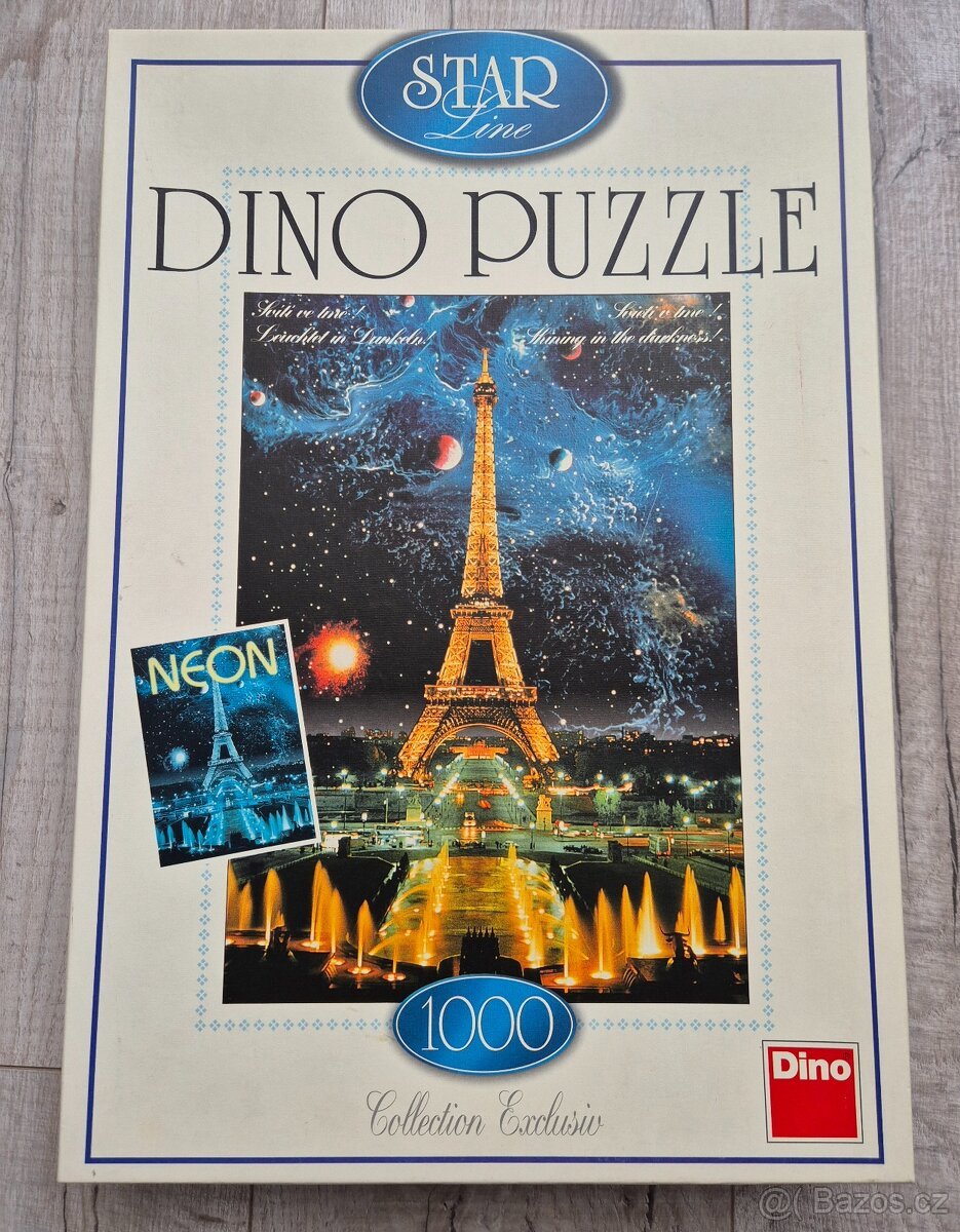 Puzzle Eiffelova věž 1000 kusů svítící