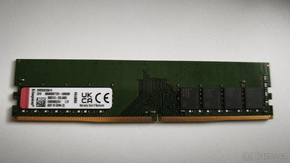 16GB DDR4 RAM Kingston 3200MHz (KVR32N22S8/16)