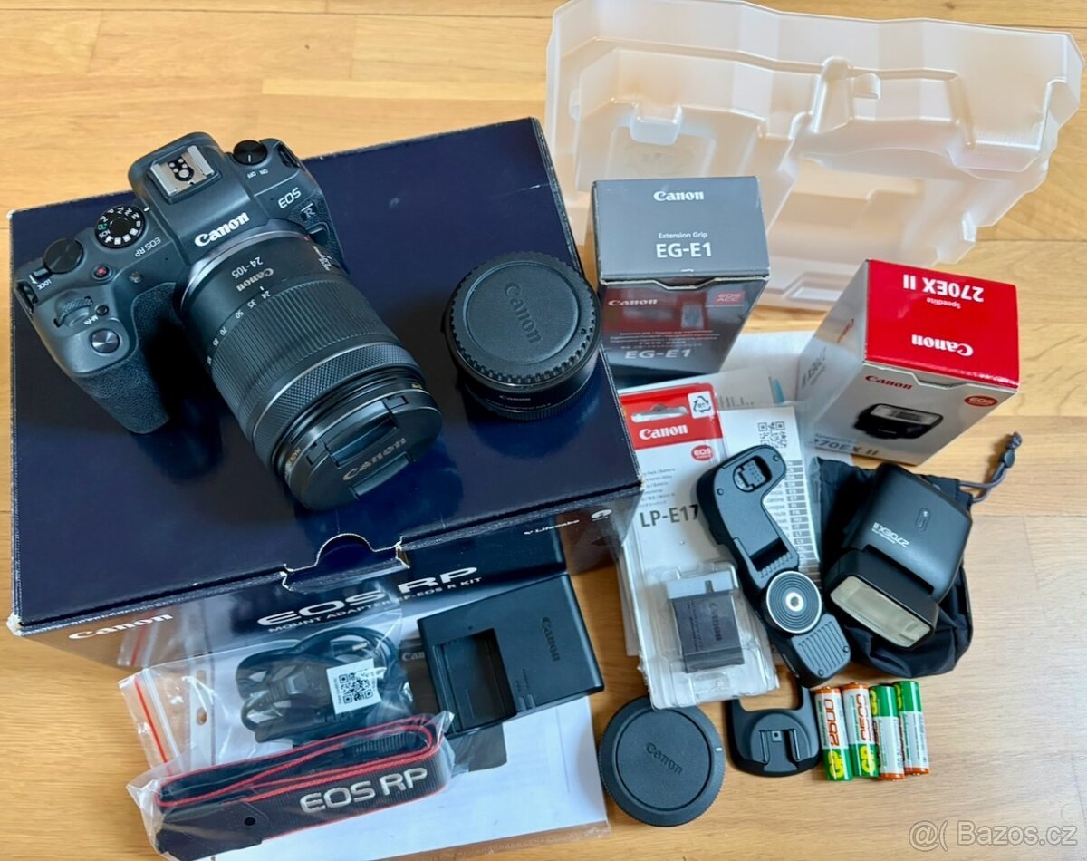Canon RP + RF 24-105 a mnoho příslušenství