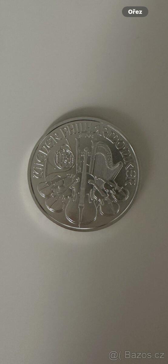 Prodám investiční stříbro – Wiener Philharmoniker 1 oz