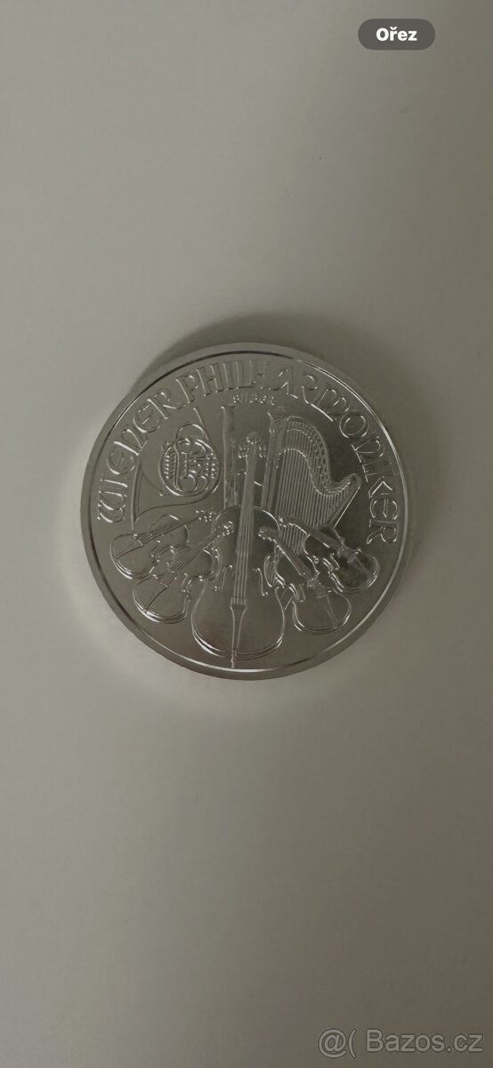 Prodám investiční stříbro – Wiener Philharmoniker 1 oz