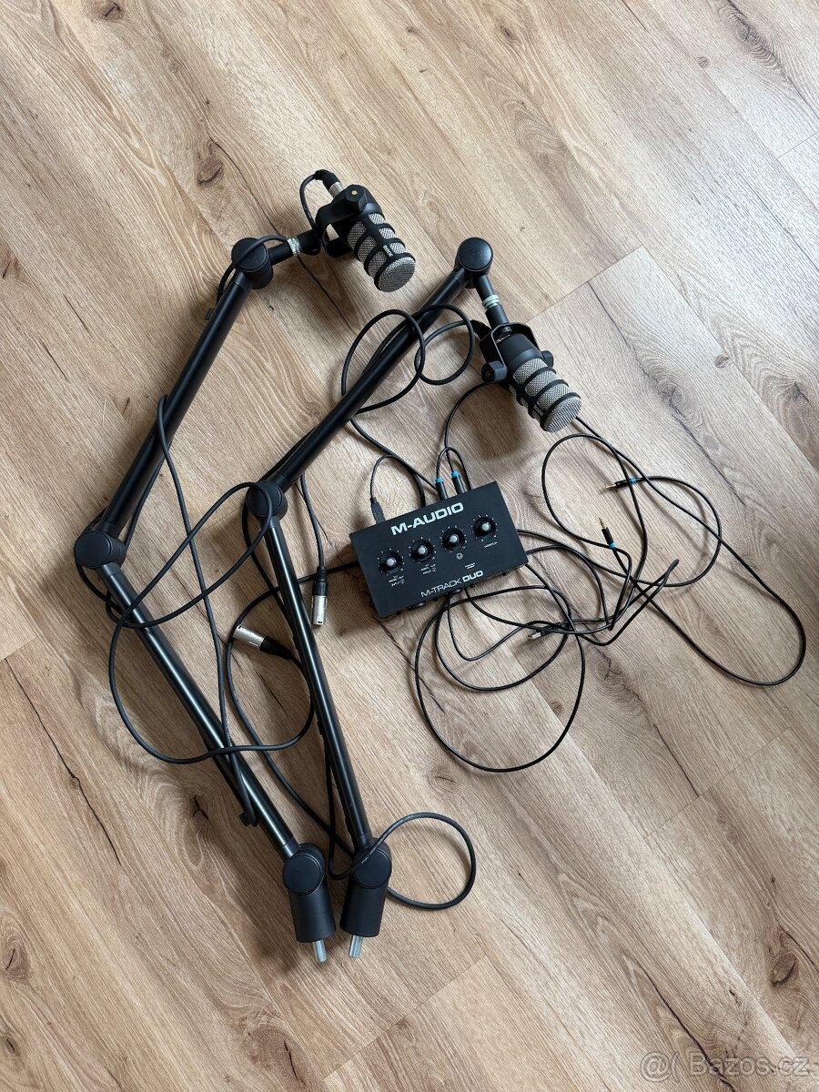 vypaveni na podcast - 2x RODE PodMic