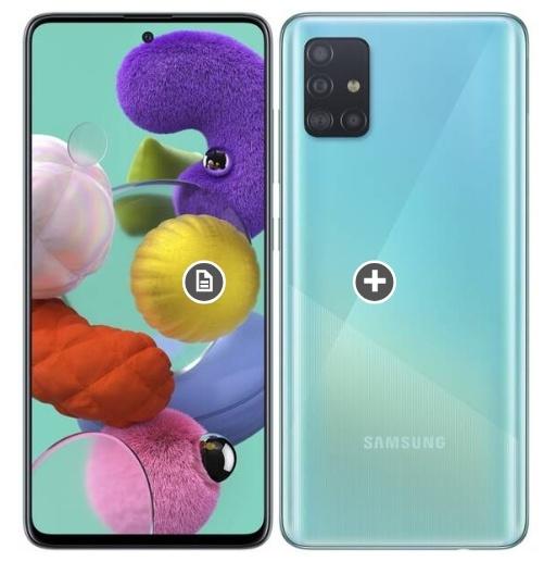 Krásný tyrkysově modrý Samsung - A51