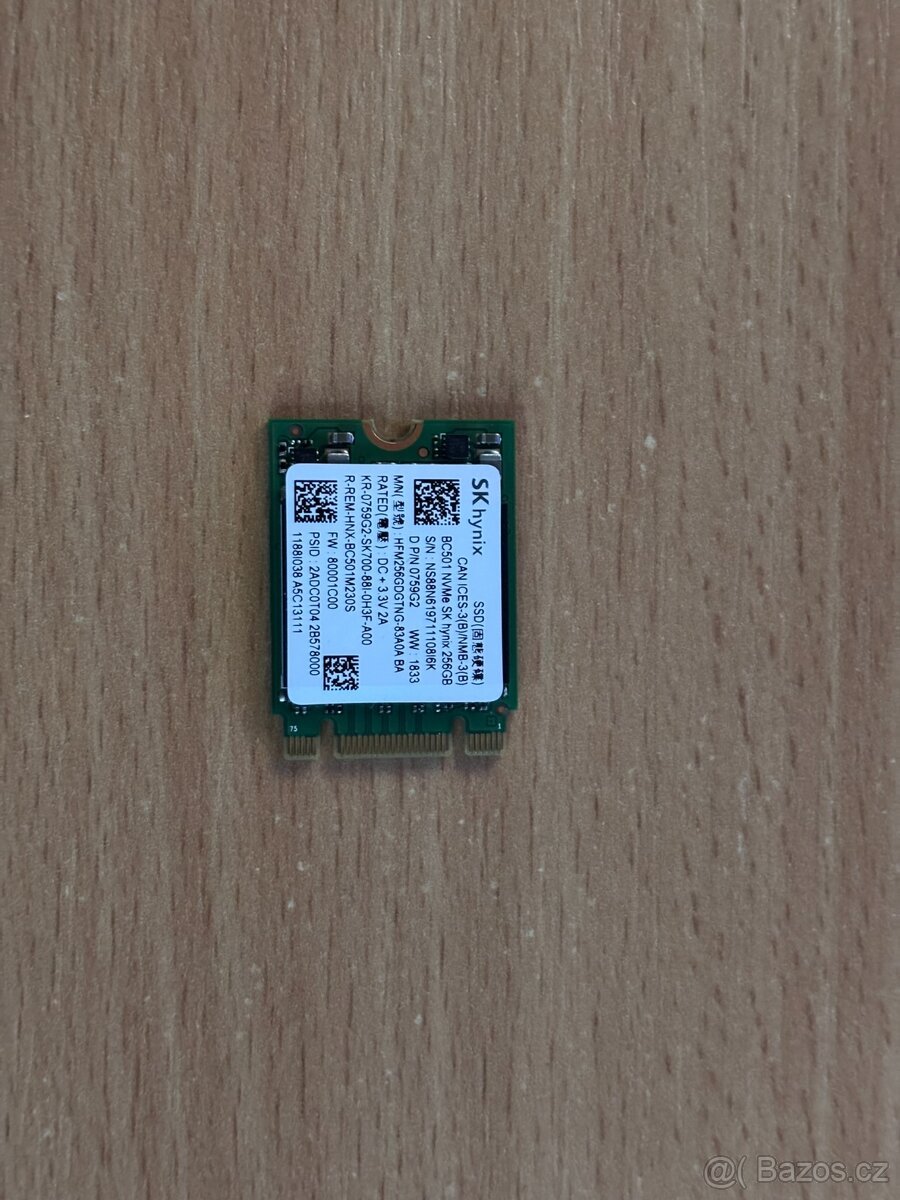 Hynix BC501 256 GB NVMe M.2 SSD 2230