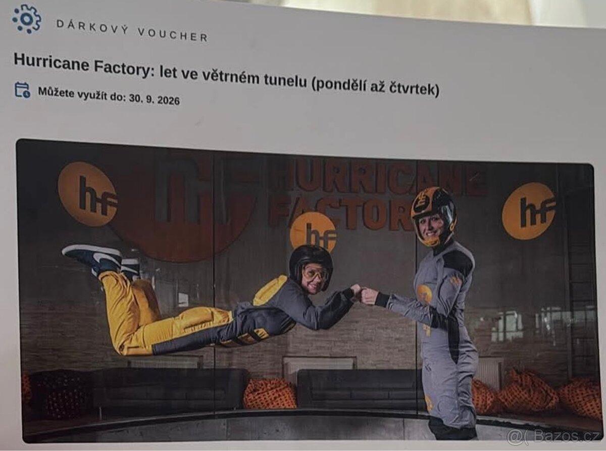 Hurricane Factory - let ve větrném tunelu