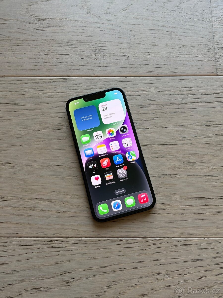APPLE IPHONE 14 256GB ČERNÝ,ZÁRUKA
