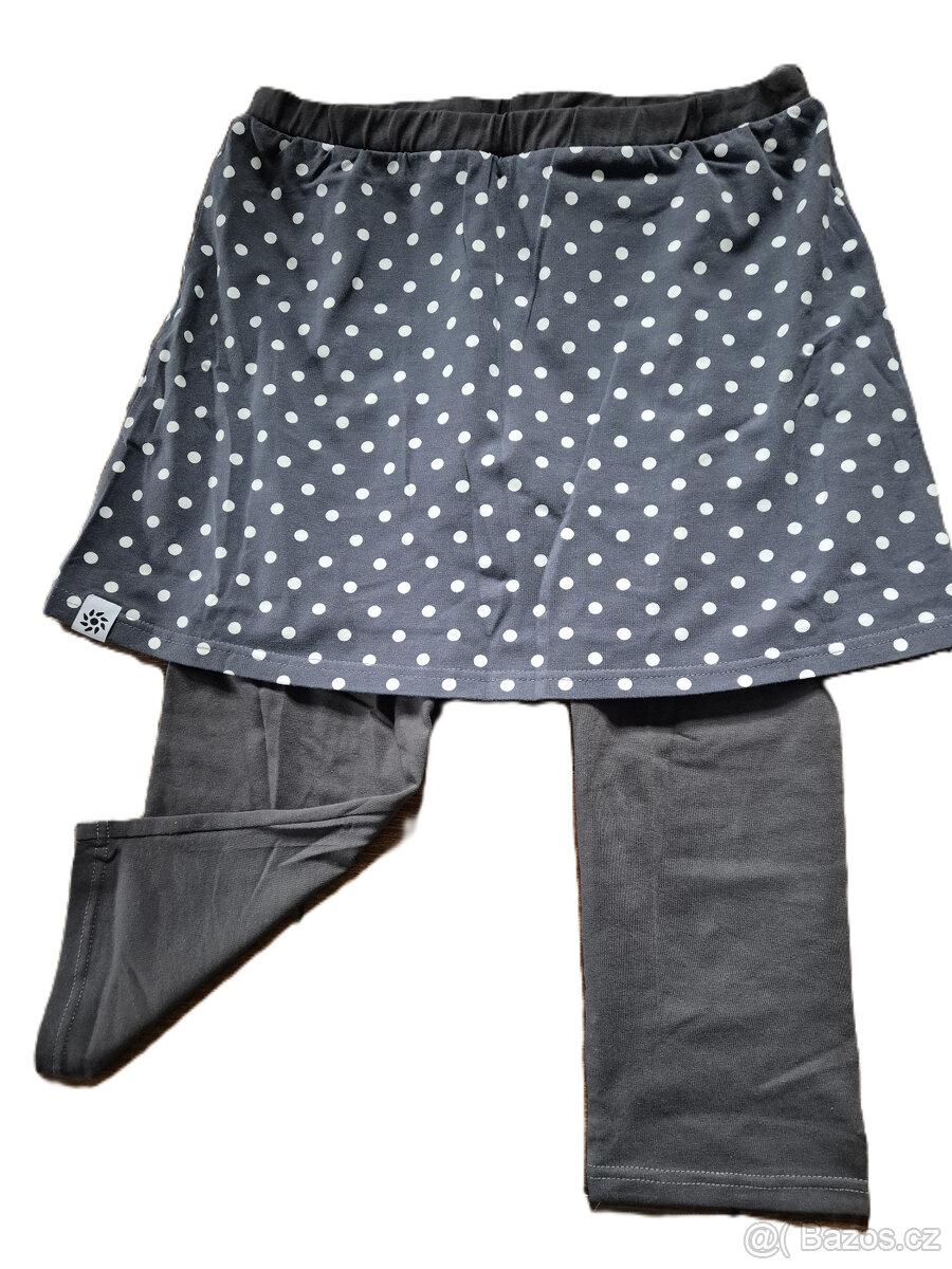 nové 3/4 legíny se sukní šedé Nicebelly, S