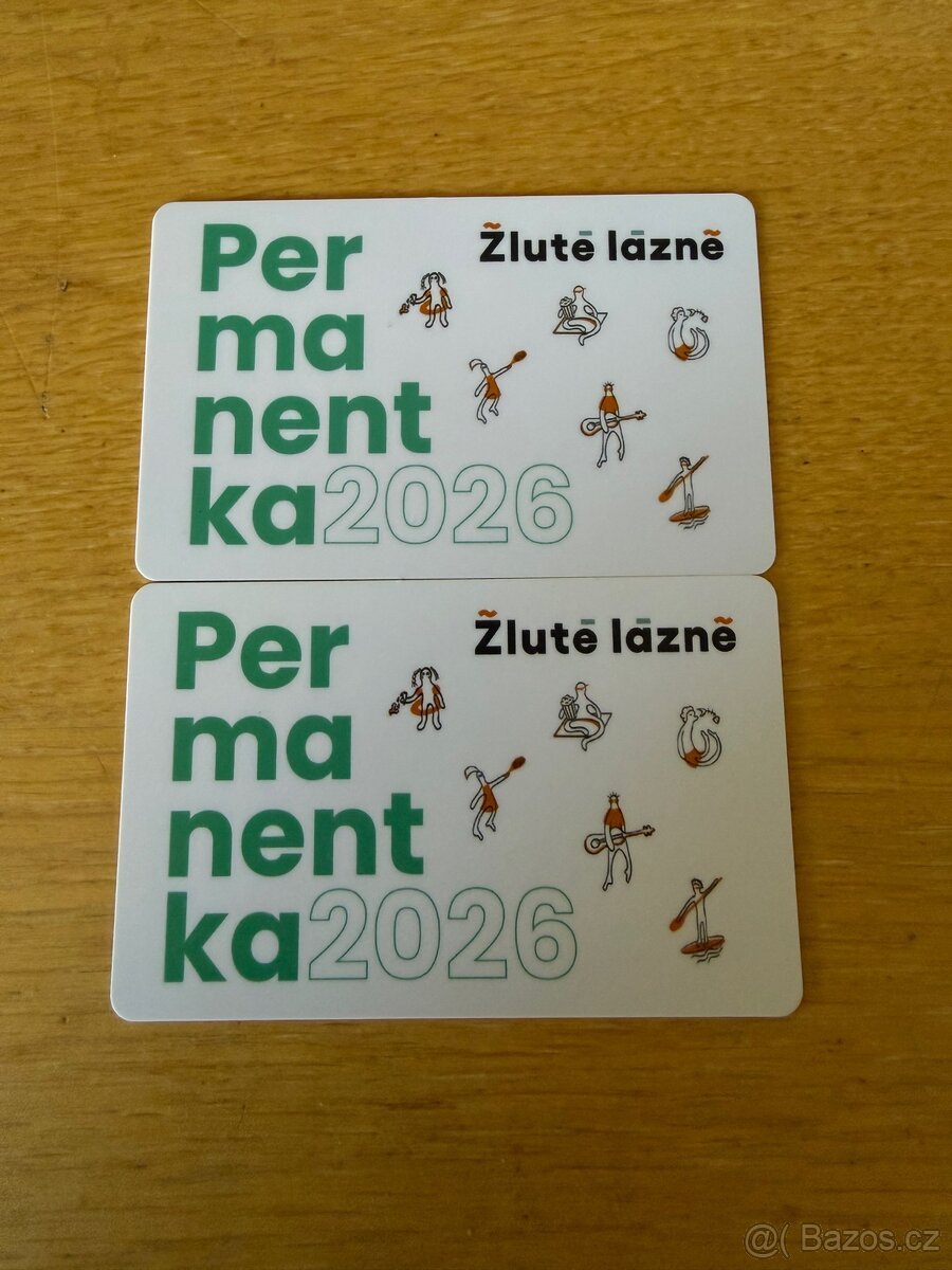 Zlute lazne Praha - 2x permanentka 2026